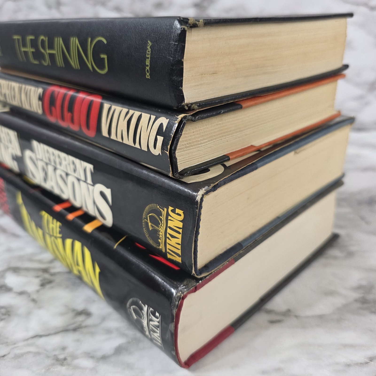 Stephen King Hardcover Book Lot 4 Talisman Cujo Shining Seasons READ DESCRIPTION