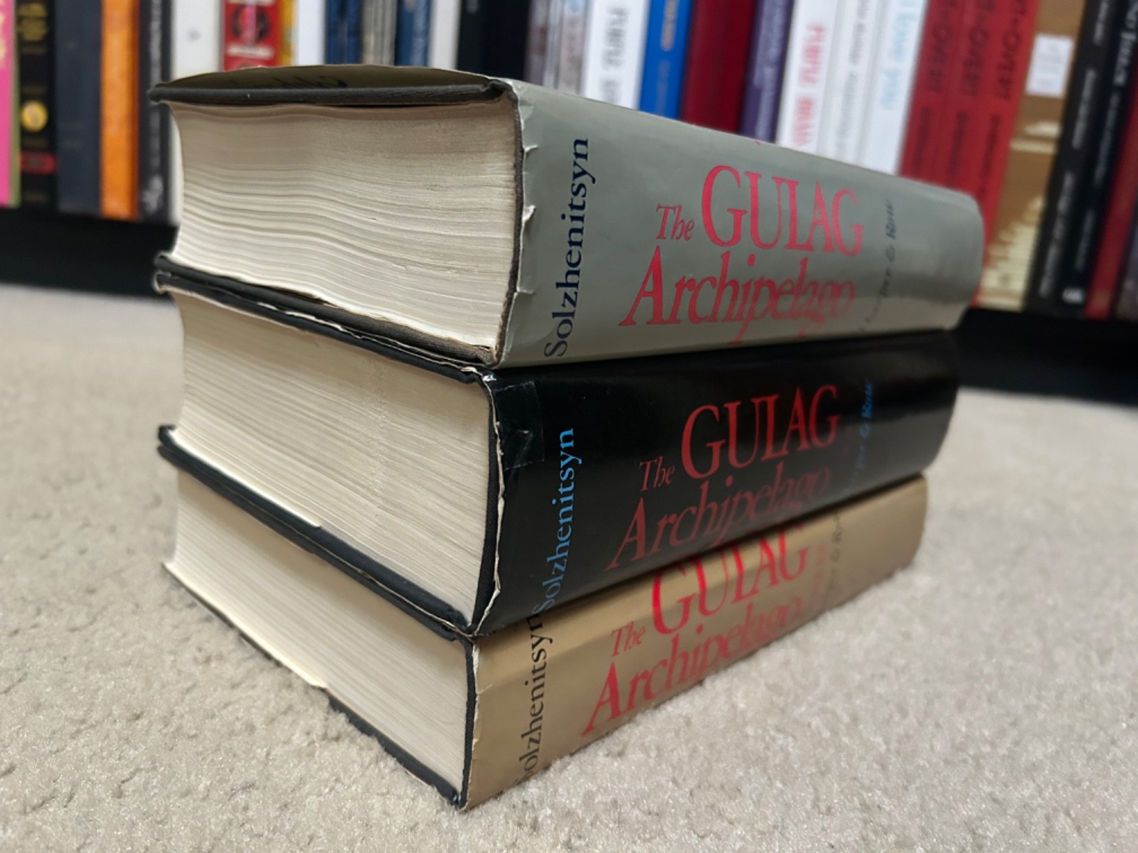 THE GULAG ARCHIPELAGO Solzheinitsyn (3-Book-Set) trilogy HARDCOVER 1 2 3 hc/dj