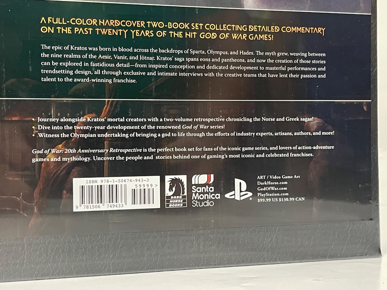 God of War 20th Anniversary Retrospective Full-Color Hardcover 2 Book Set Sealed