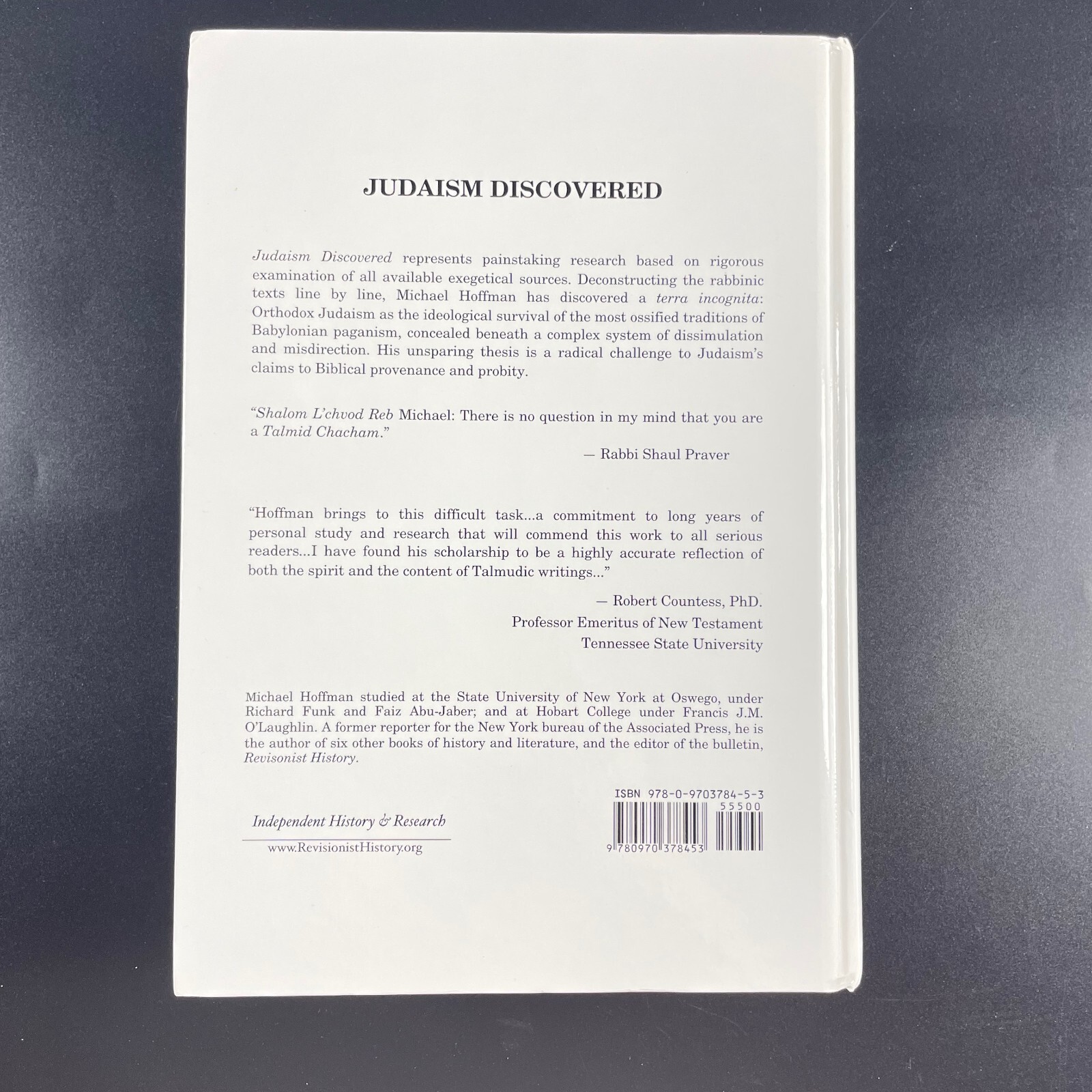 Judaism Discovered : A Study of the Anti-Biblical Religion by Michael Hoffman