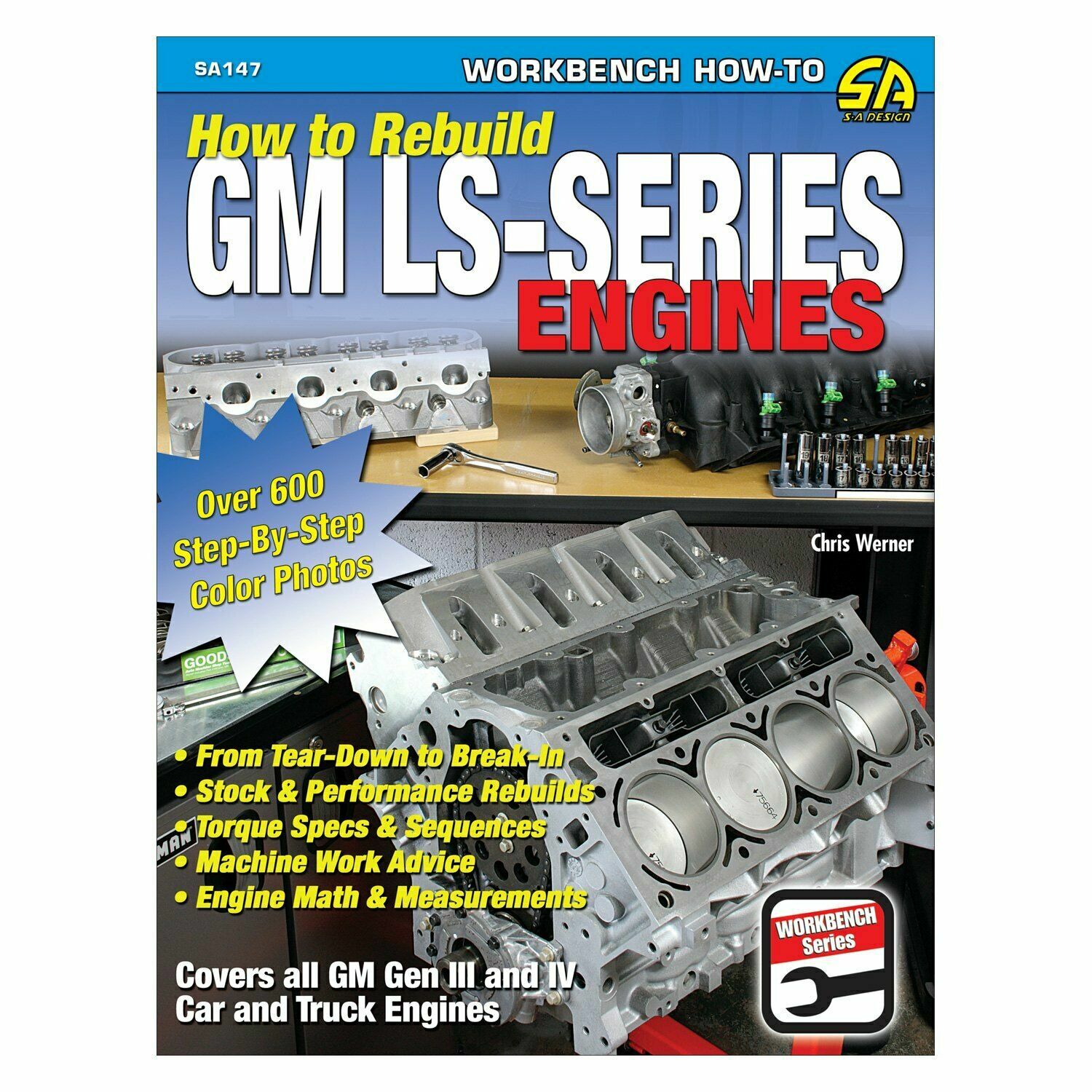 SA147 How to Rebuild GM LS Series Engines Stock Performance Car Truck LS1 Specs