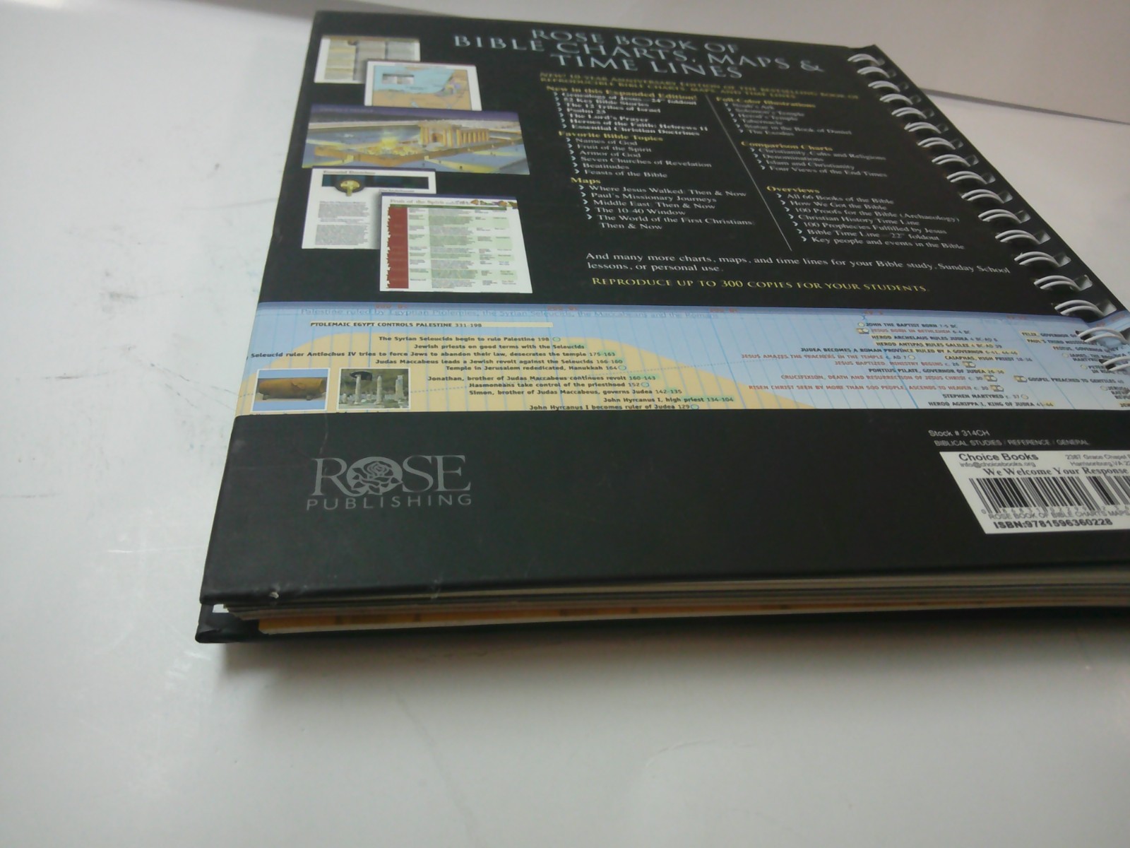 ROSE BOOK OF BIBLE CHARTS MAPS AND TIME LINES NEAR EXCELLENT