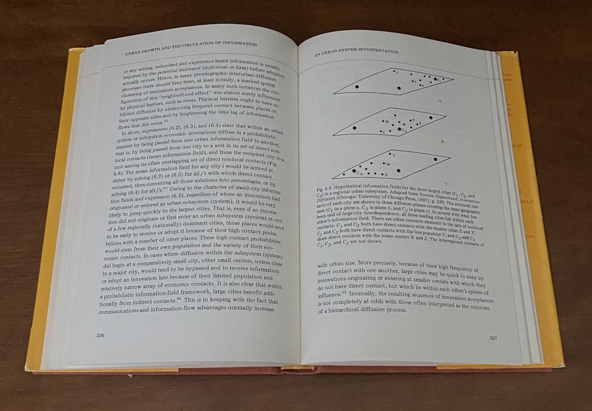 Urban Growth and the Circulation of Information by Allan Pred (Hardcover, 1973)