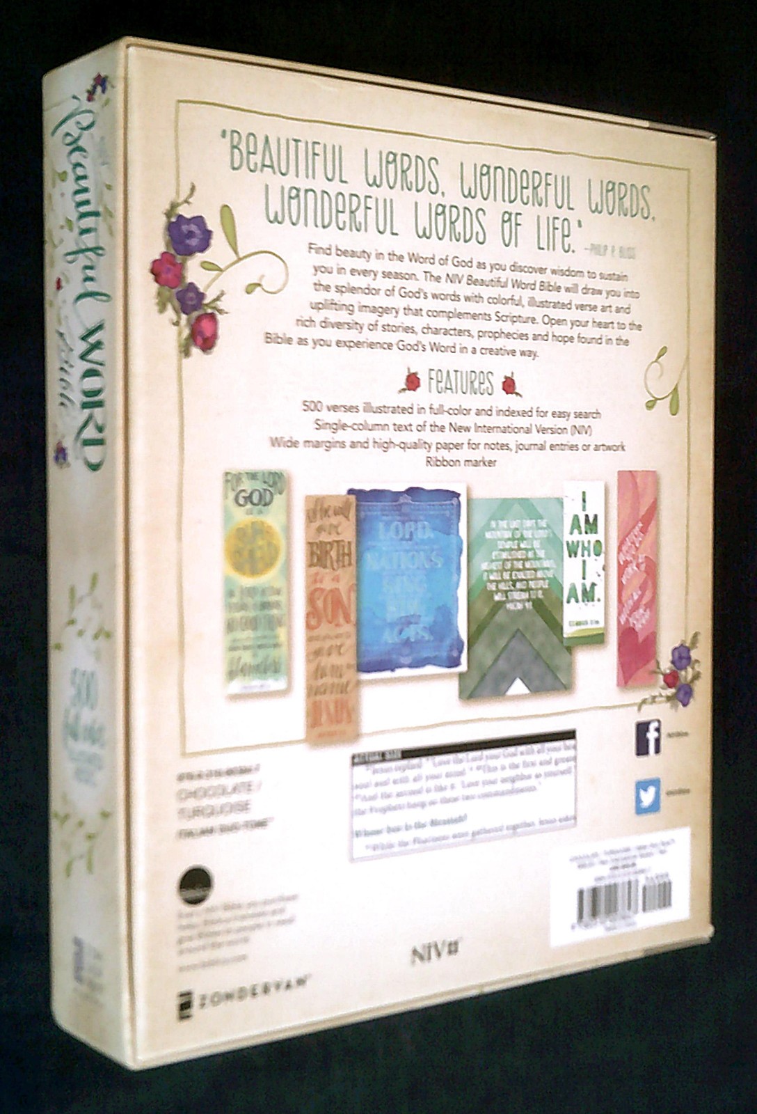 NIV BEAUTIFUL WORD BIBLE ~ Leathersoft, Brown with 500 Full-Color Illustrations