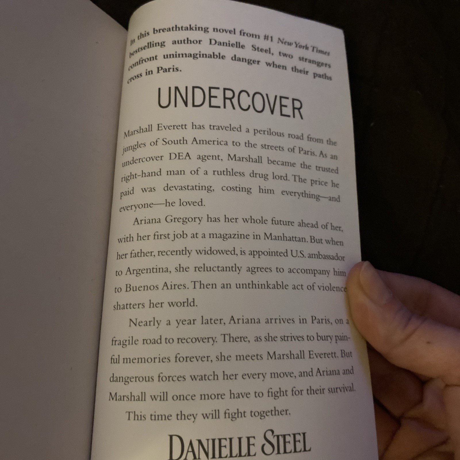 Undercover Novel Written By Danielle Steel Paperback 396 Pages