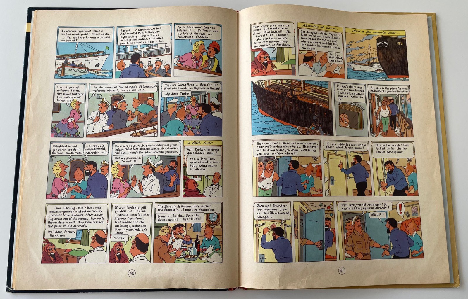 Tintin UK First Edition – The Red Sea Sharks – Hardcover 1960 Methuen Herge