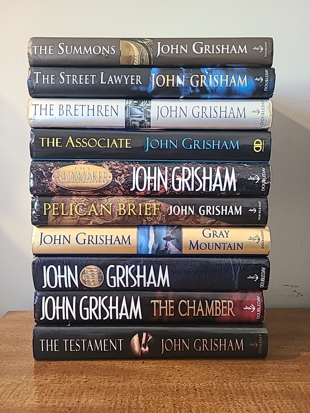 Lot Of 10 John Grisham Hardcover Books Very Good Condition 1st Editions