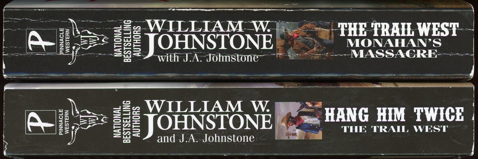 The Trail West Outlaw Western Action Lot of 2 Paperback by William W Johnstone