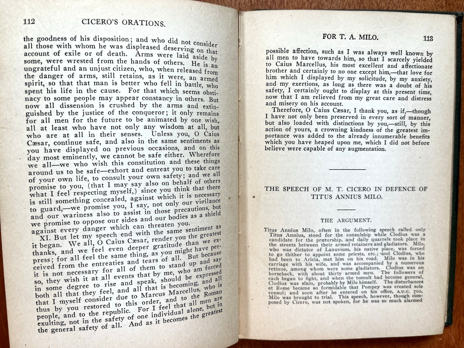 Select Orations of Cicero, Handy Book Company, Reading, PA (1910s, HC) Good