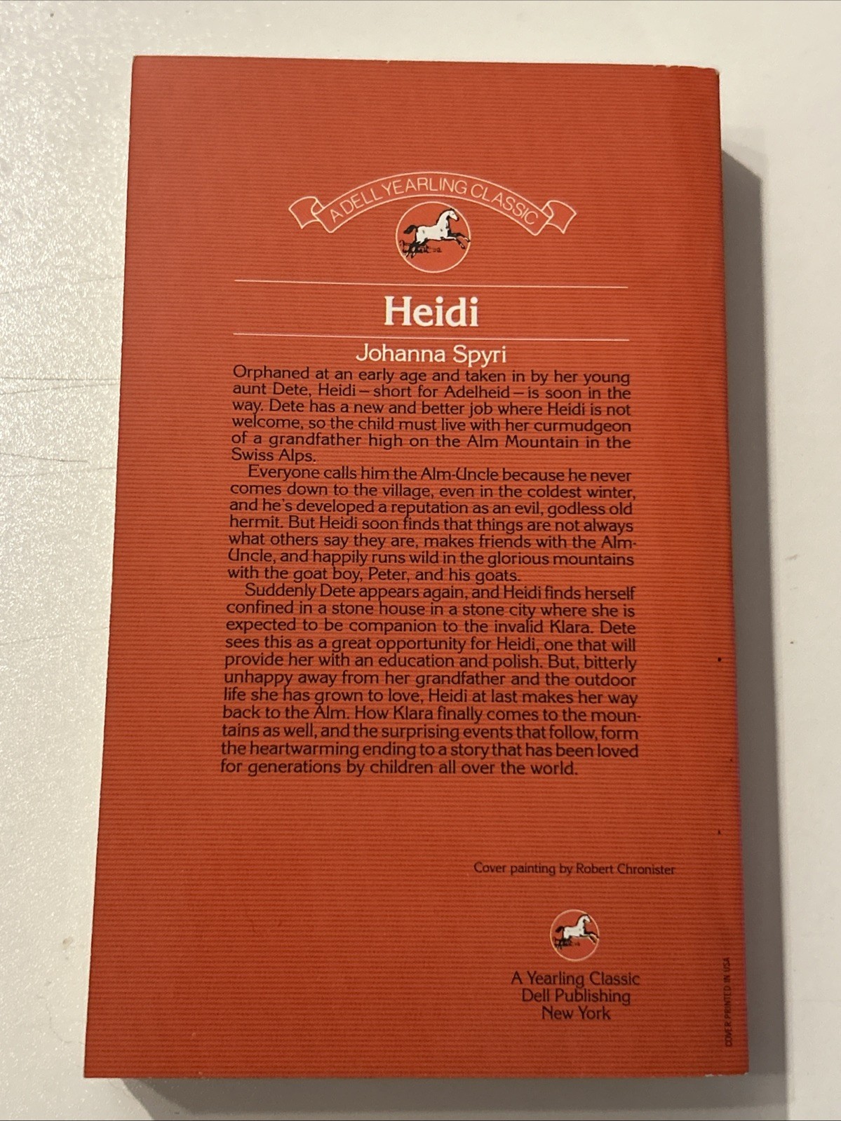 Heidi by Johanna Spyri Paperback Courtesy Of Walt Disney Home Video
