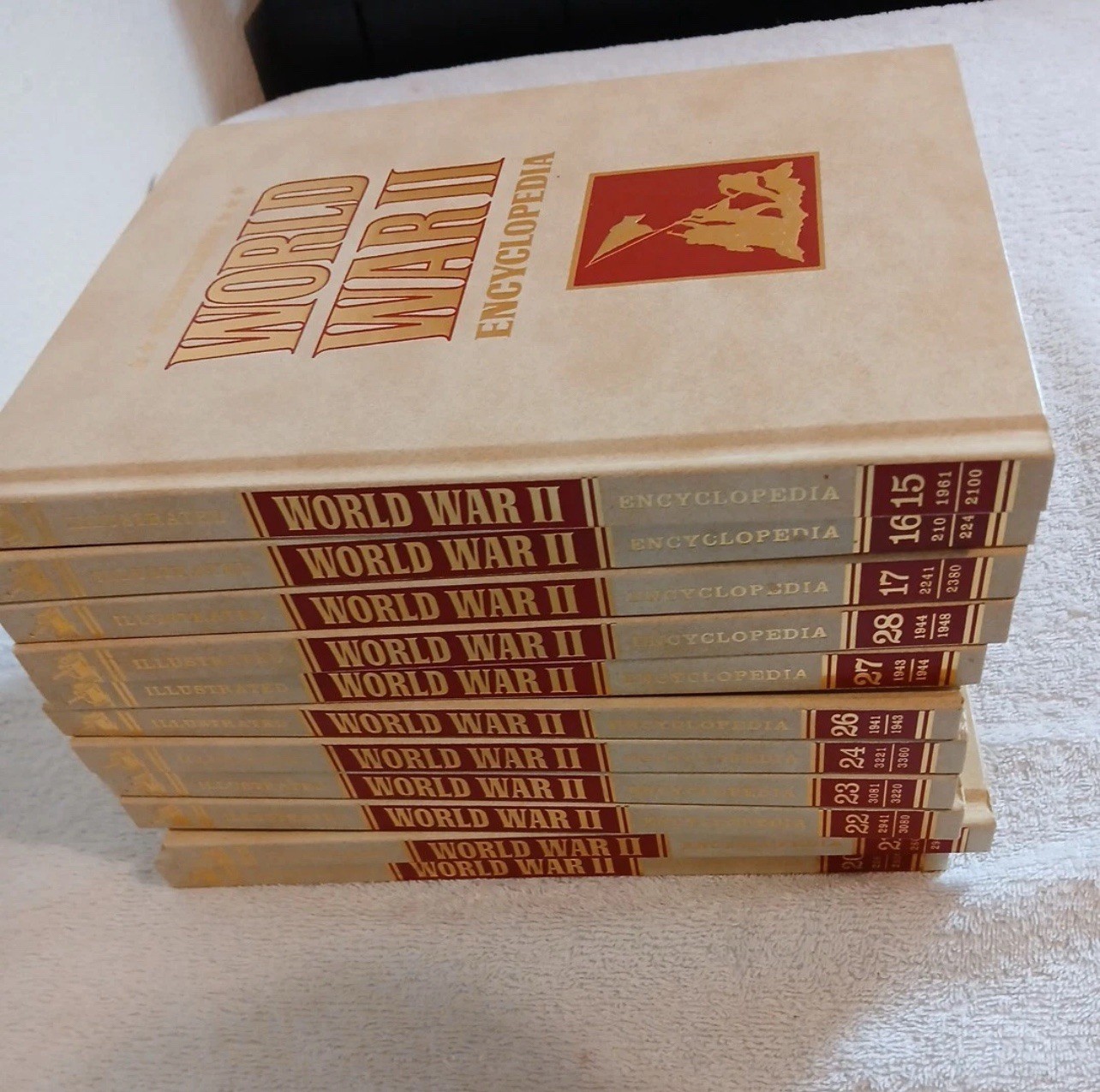 Illustrated World War II Encyclopedia Hardcover Set 11 Volume (1978) Incompletet