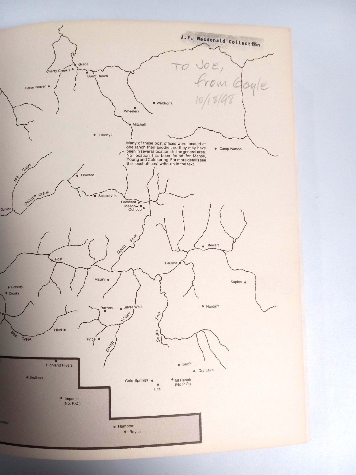 Vintage History Of The Deschutes Country In Oregon 1985 Illustrated Hardcover