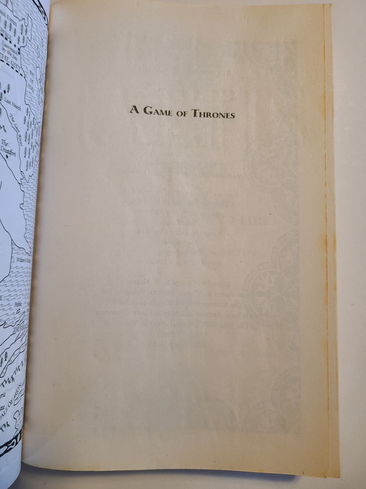 A Game of Thrones by George R.R. Martin paperback LION COVER 4th print – SCARCE!