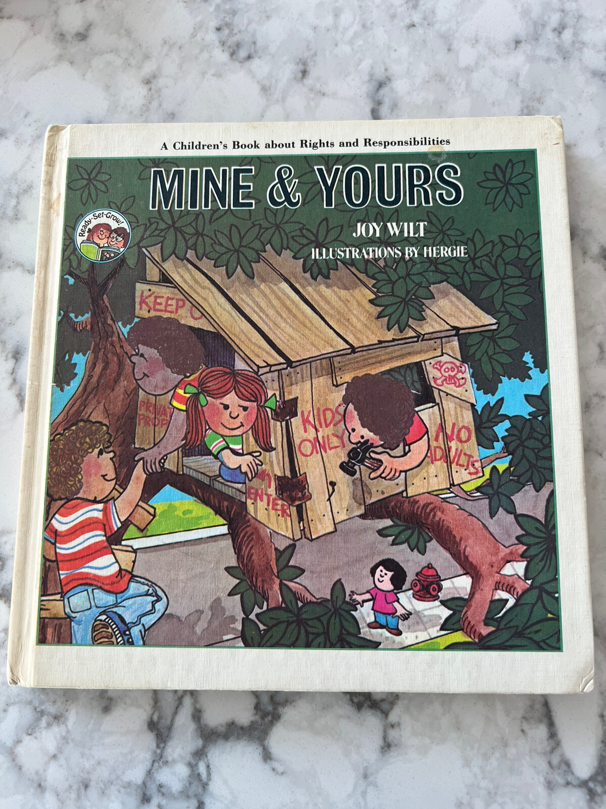 Vintage Ready Set Grow Kids Childrens Books Joy Wilt mine & Yours Managing Time