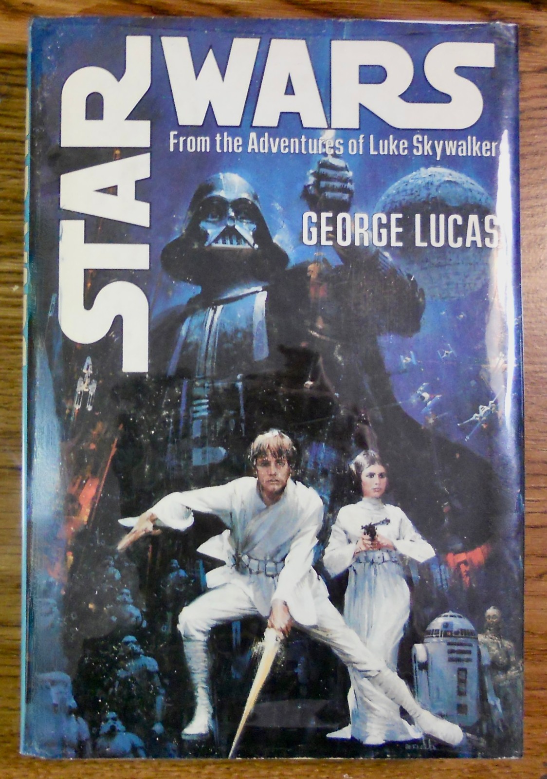 George Lucas. STAR WARS. Del Rey, 1976. 1st HC/DJ/S27. Film Novelization. Scarce