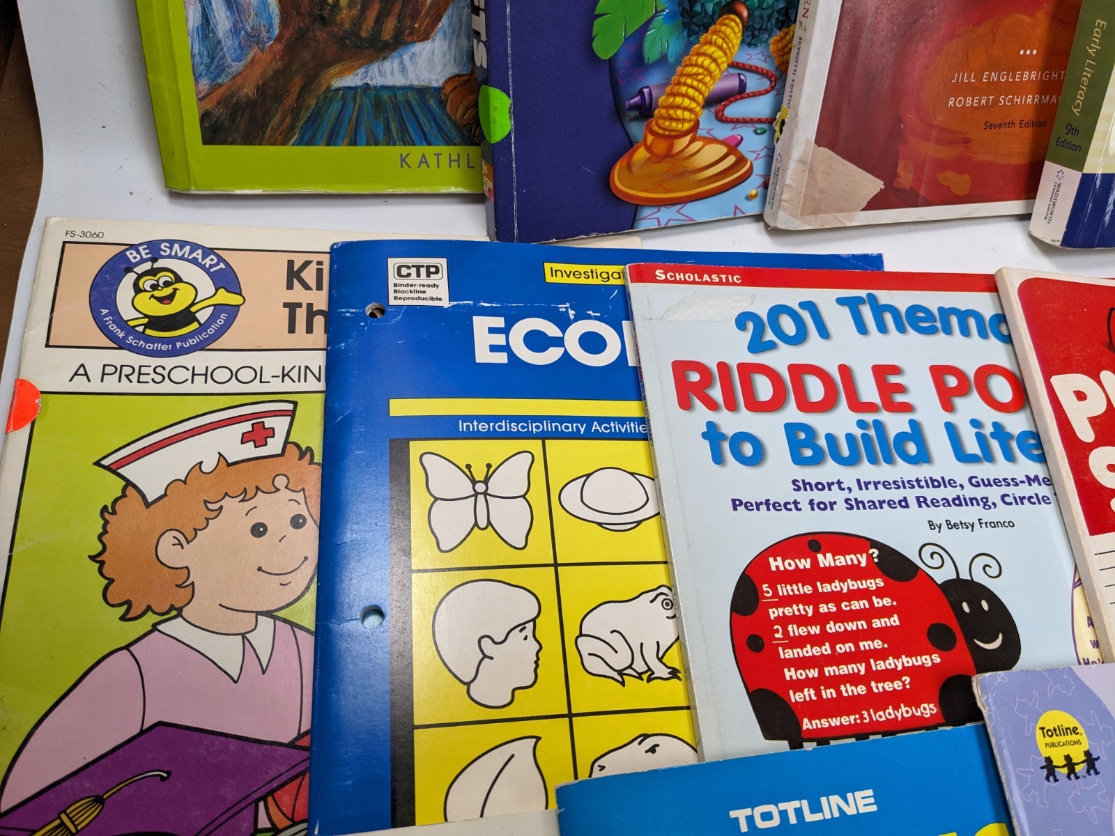 Preschool–Kindergarten Teacher Resource Bundle — Lot of 11 Books + Fluency Cards