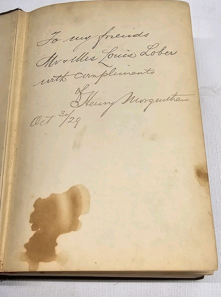 AMBASSADOR MORGENTHAU’S STORY Armenian Genocide Signed Inscribed 1926 HC Book