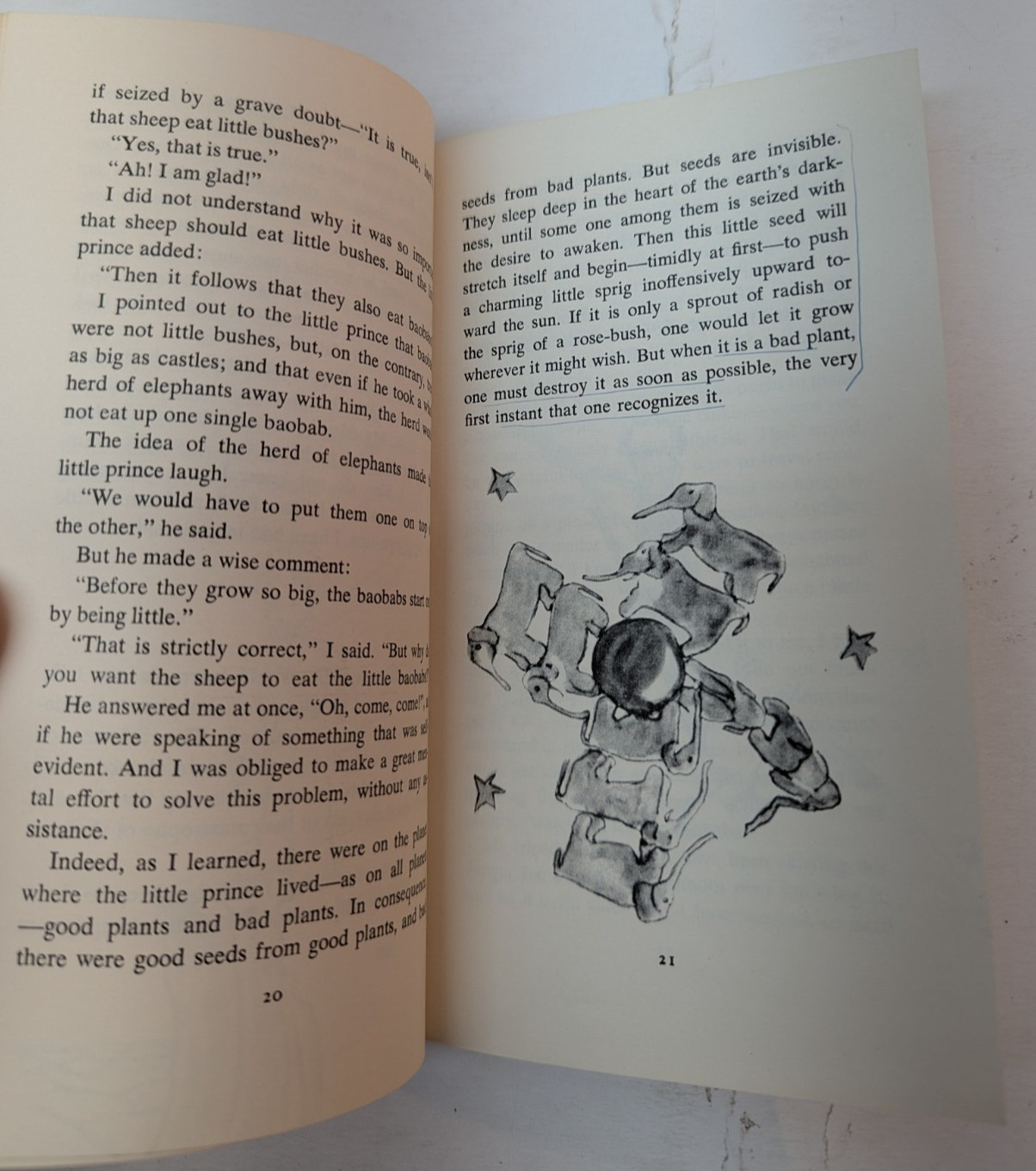 Little Prince by Antoine De Saint-Exupéry 1968 Paperback Katherine Woods Vintage