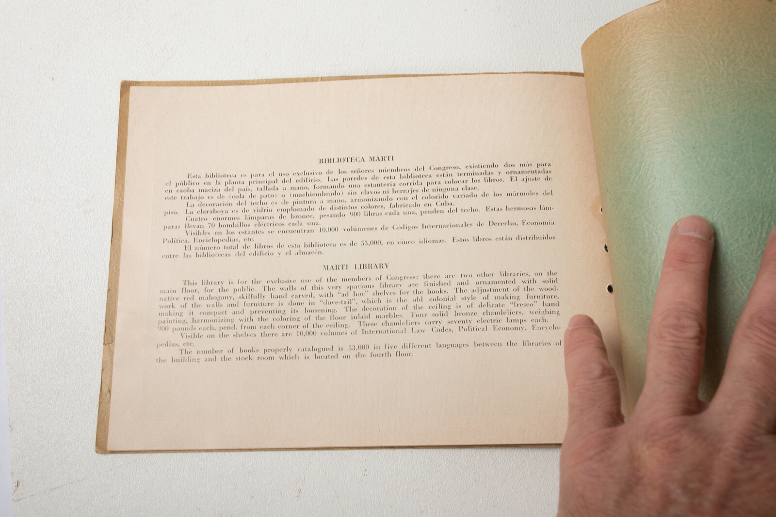 Capitolio Nacional Habana Cuba Vintage Book Havana (P4L-0) 12 Pages Photographs