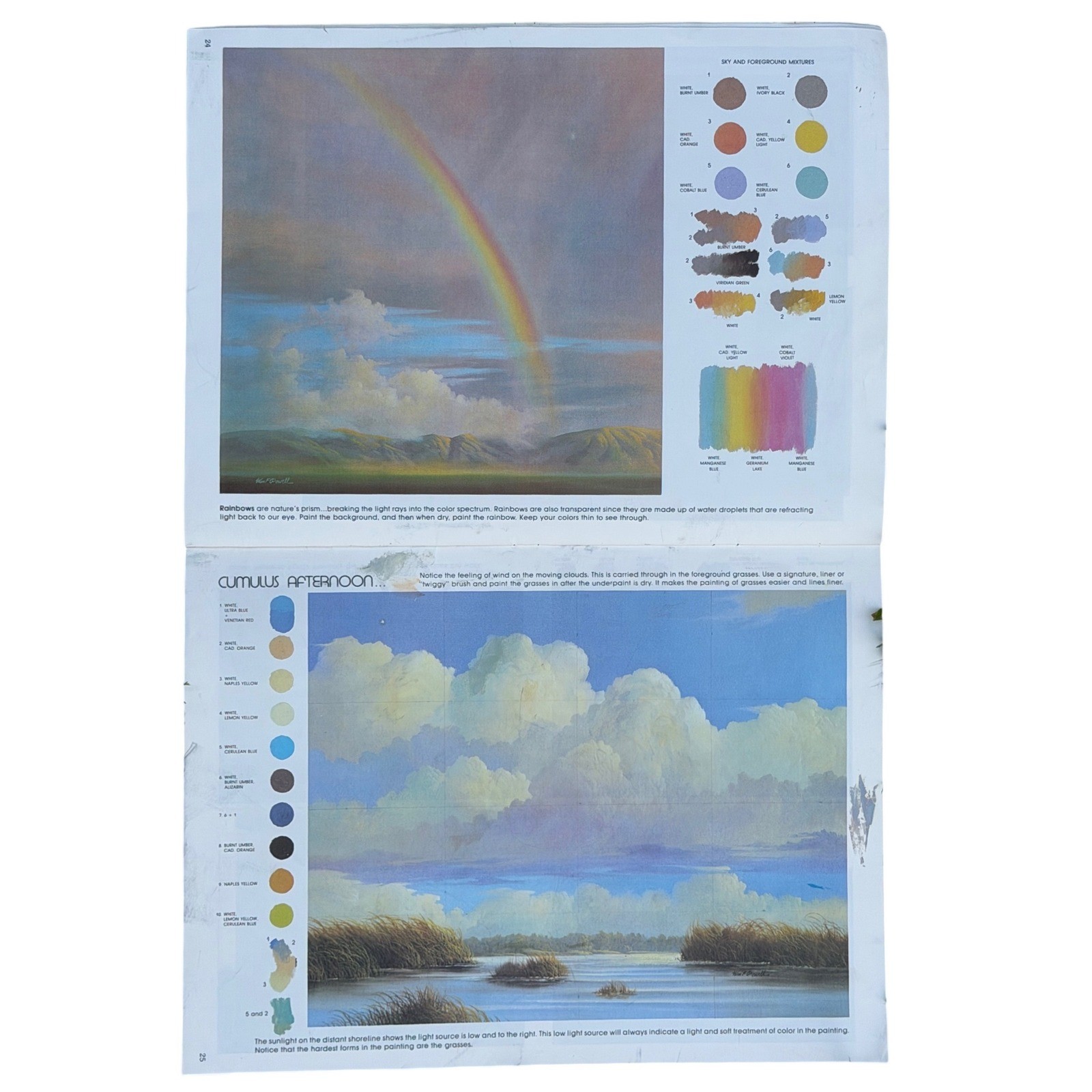 How To Paint Clouds & Skyscapes William F Powell Walter Foster Art Book 206