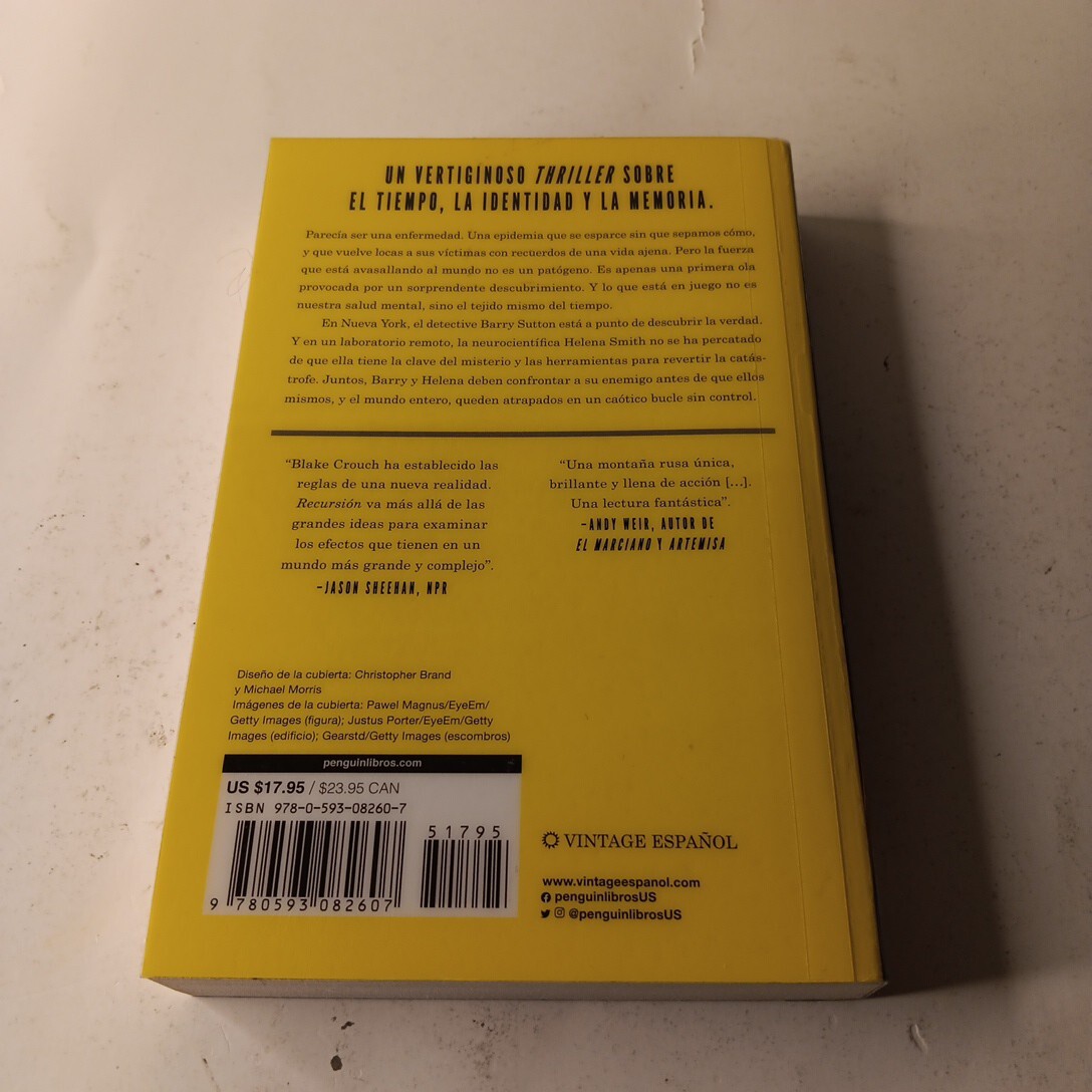 Recursión / Recursion by Blake Crouch TPB (2021)