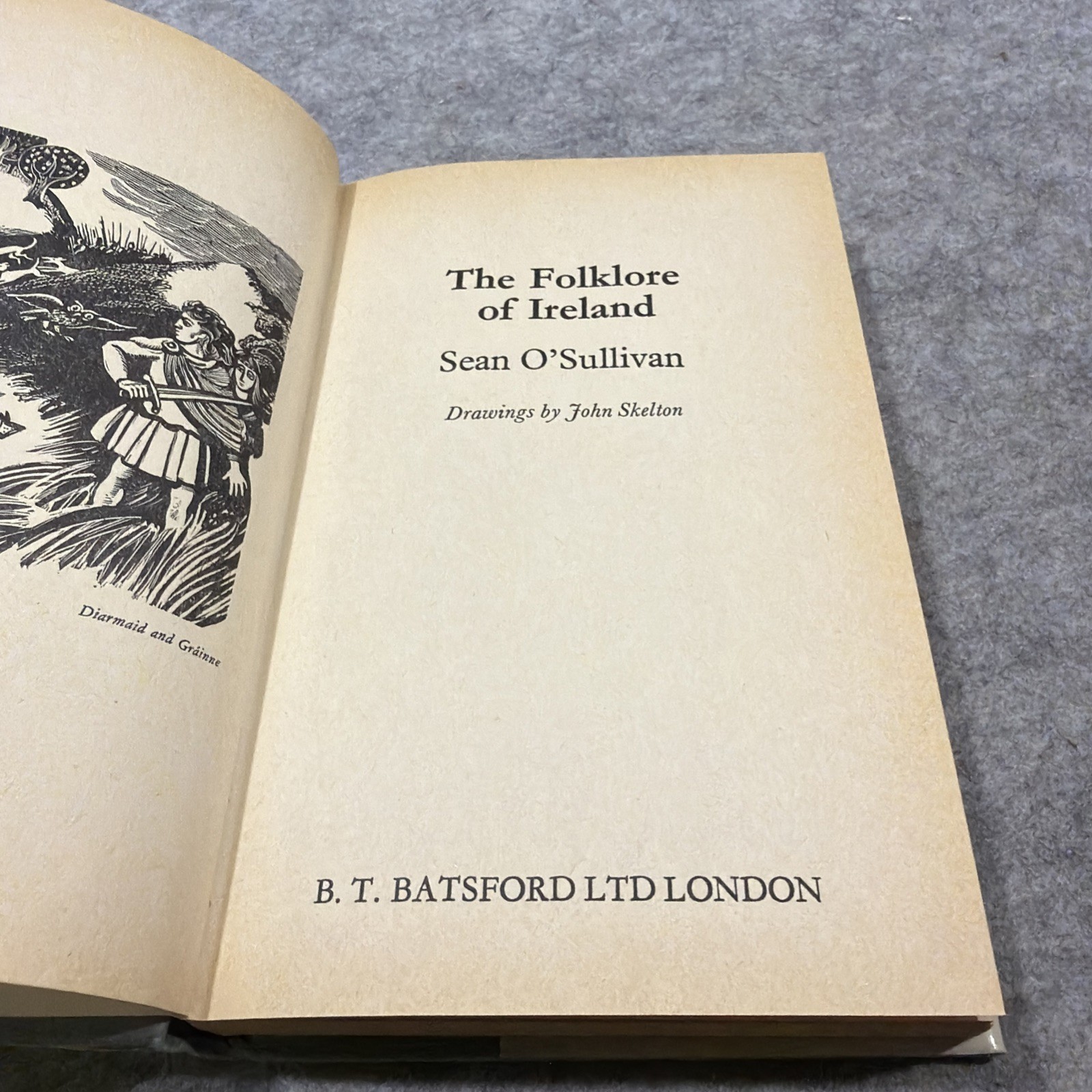 The Folklore of Ireland by Sean O’Sullivan 1974 hardcover book