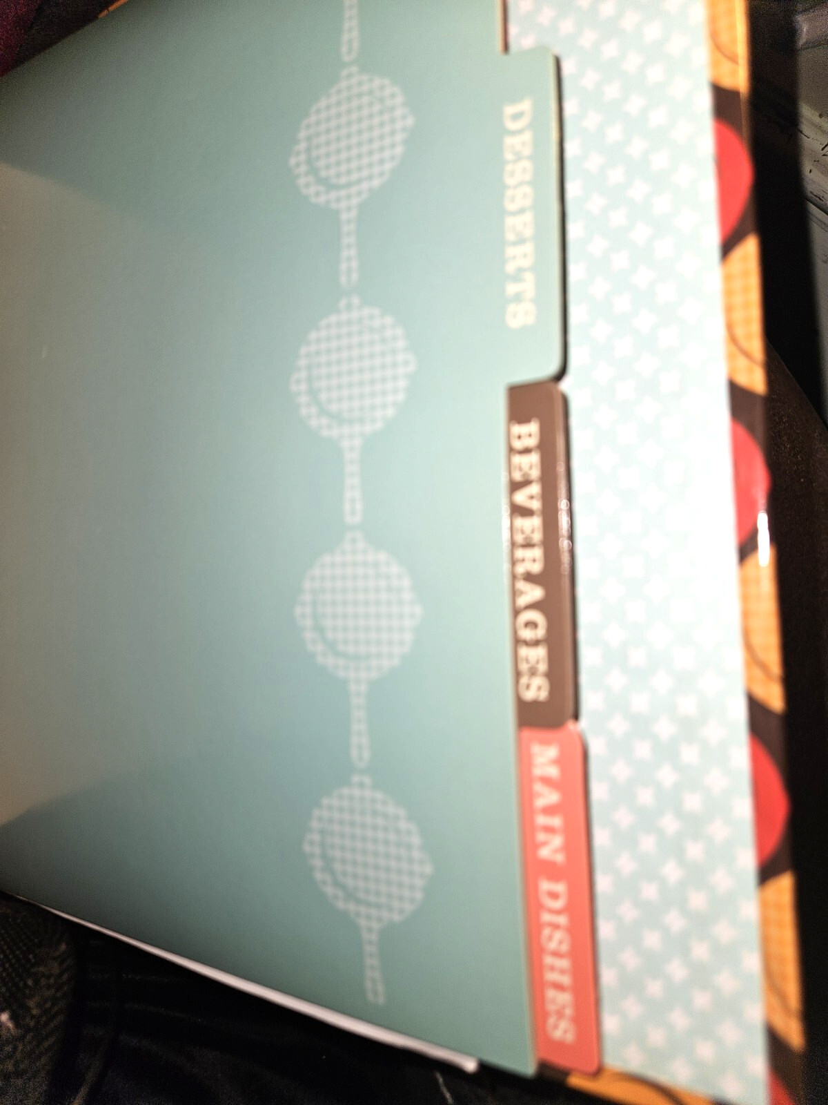 Paula Deen Cookbook Organizer multicolor