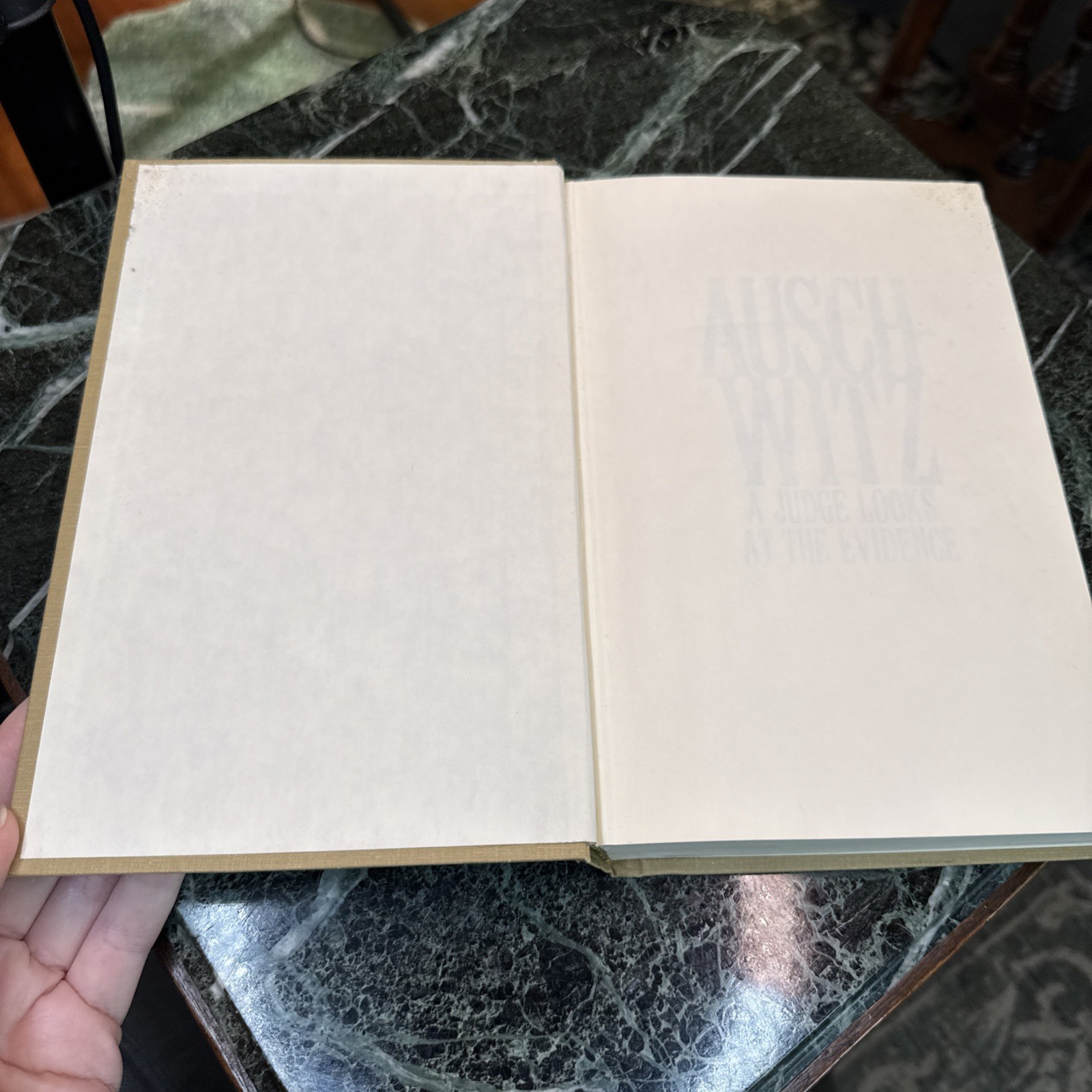 AUSCHWITZ A JUDGE LOOKS AT THE EVIDENCE Staeglich Vintage Hardback Book 1990