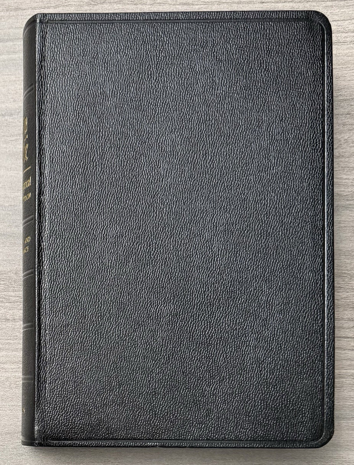 Unmarked 1971 KJV Dickson New Analytical Indexed Bible; Black Leather Thumb Tabs