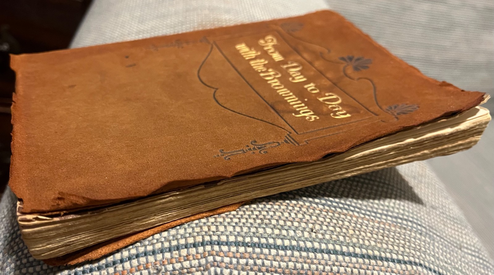 From Day to Day with the Brownings, Wallace & Frances Rice [Soft Leather Bound]