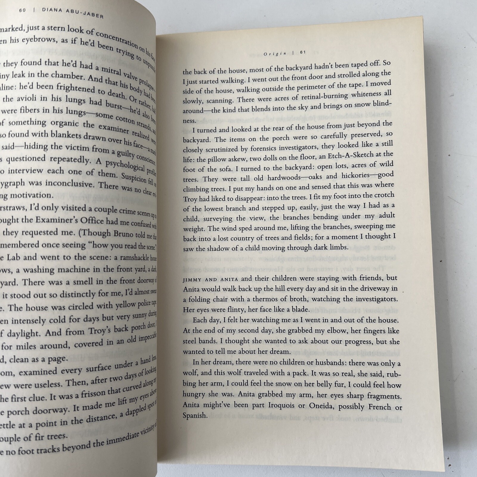 Origin, a novel – Paperback By Abu-Jaber, Diane – 2007