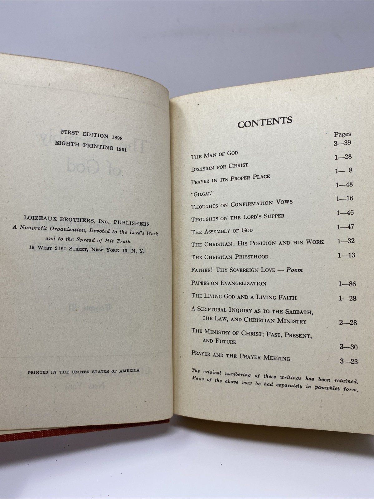 Miscellaneous Writings C. H. Mackintosh Vol 1–6 Loizeaux Bros. HC 1951 8th Print