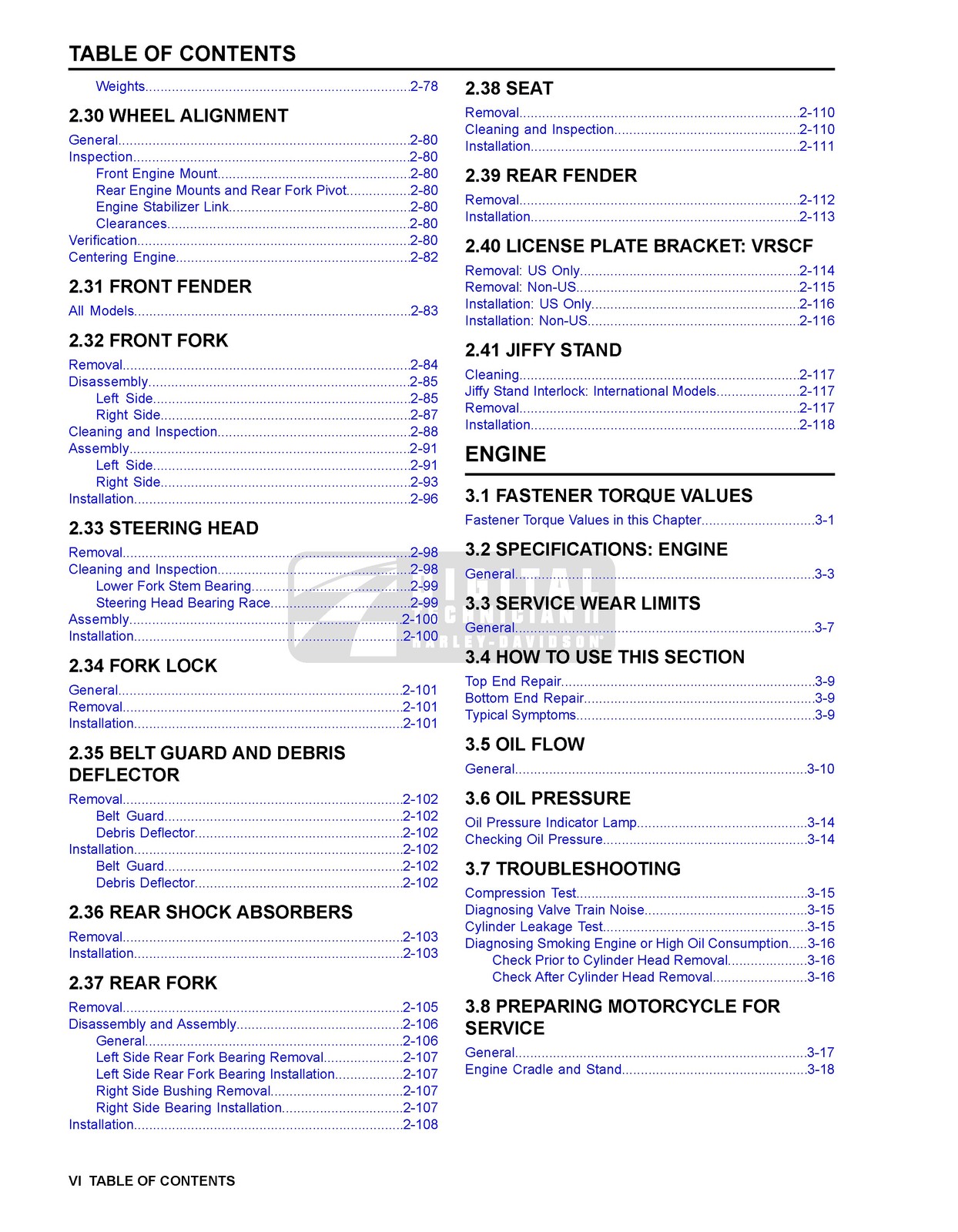HARLEY-DAVIDSON VRSC V-Rod Models Service Manual 2013 – WIRE BOUND – COVERS
