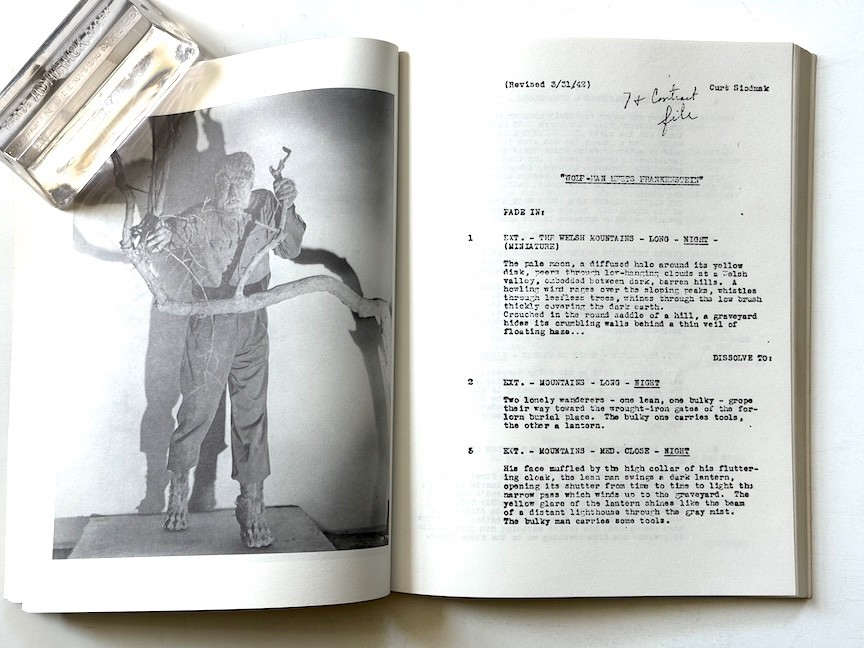 FRANKENSTEIN meets THE WOLFMAN: Universal Filmscript :First Ed Softbound 1990 #5