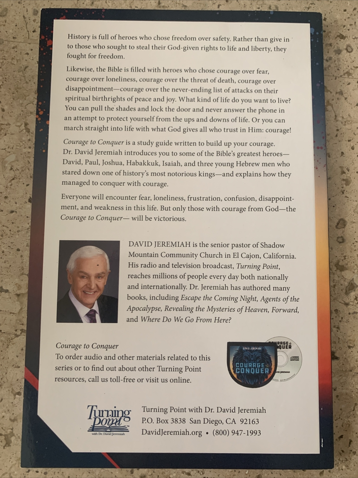 David Jeremiah Study Guide „COURAGE to CONQUER“ Brand New Paperback ~Rare~