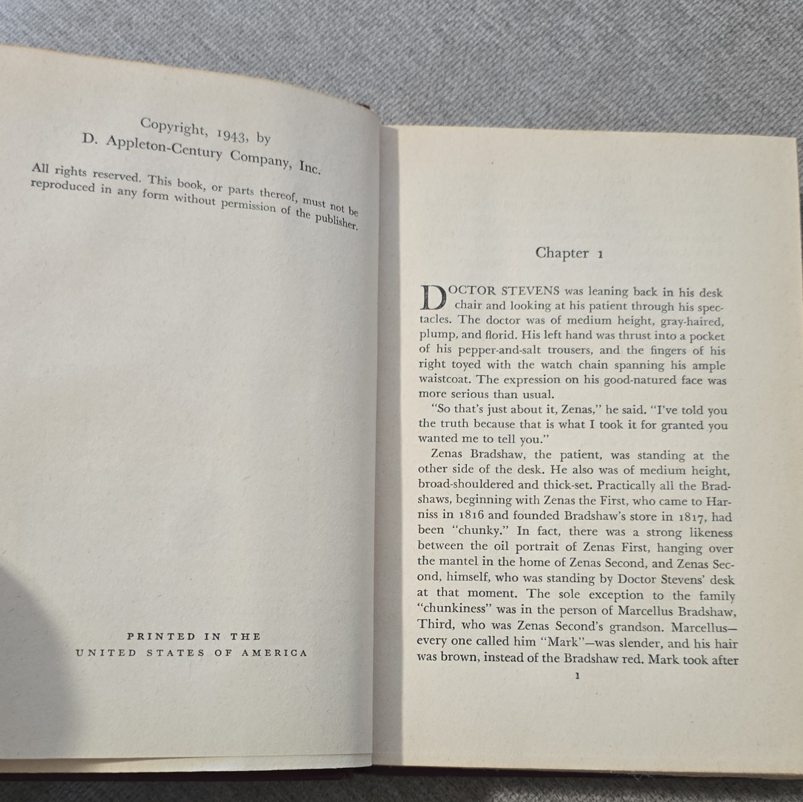 The Bradshaws of Harniss Joseph C. Lincoln Hardcover 1944 D. Appleton-Century