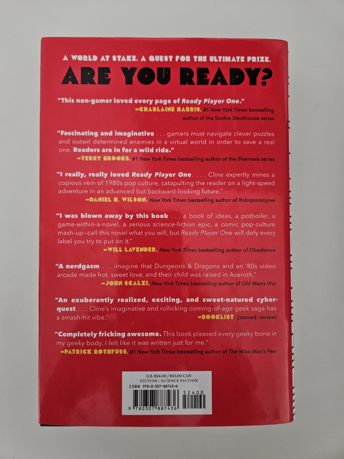 Ready Player One Ernest Cline 1st Edition 1st Printing Hardcover DJ 2011 Crown