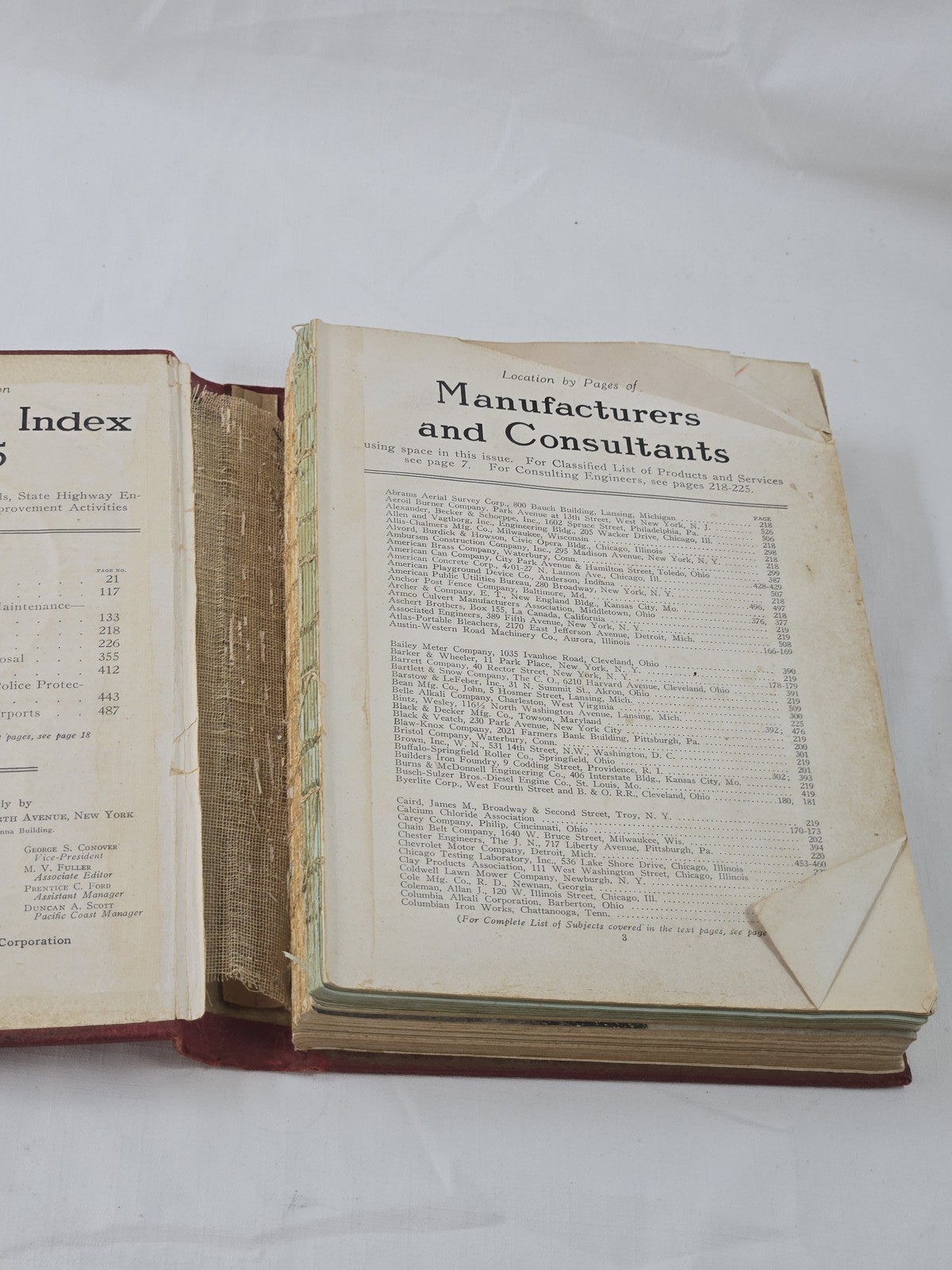 Municipal Index And Atlas 1934-1935 Eleventh Ed. American City Magazine Corp.