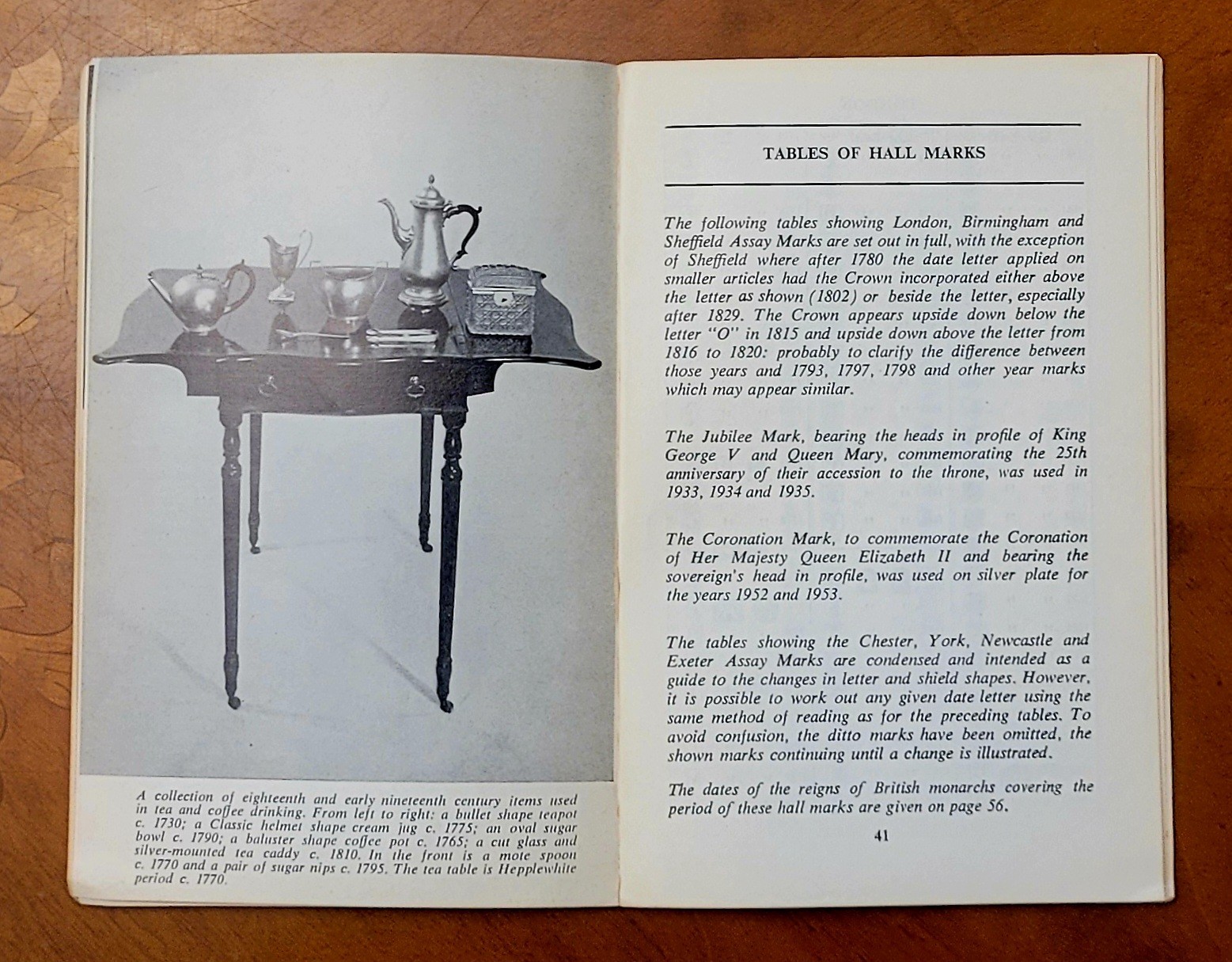Discovering Hall Marks on English Silver by John Bly, 1970, 56 pages.