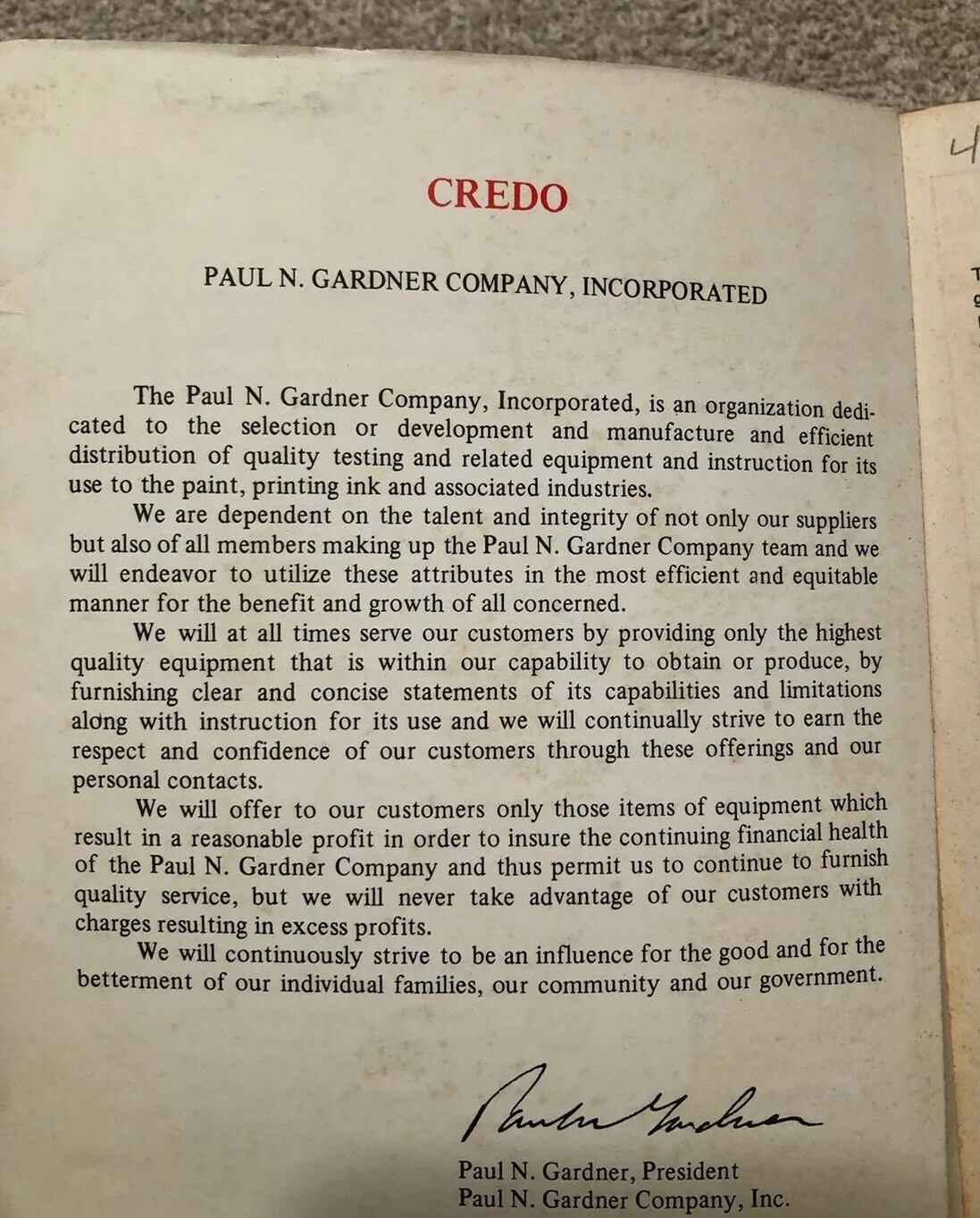 Paul N. Gardner Company, Inc. Price Book – 768 Pages