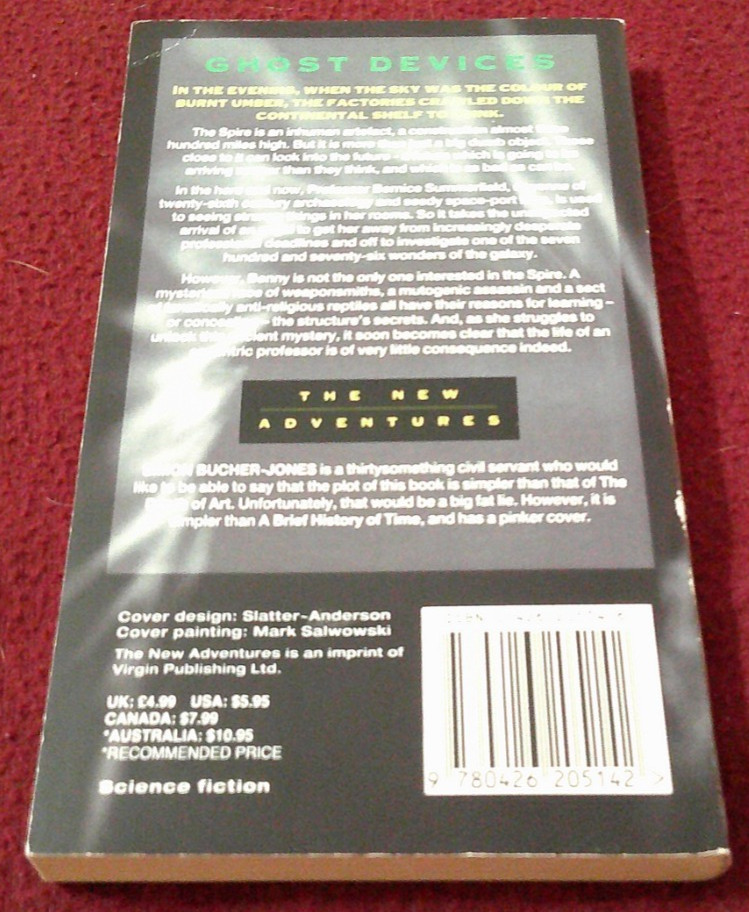 Ghost Devices by Simon Bucher-Jones (1997, pb) New Adventures Doctor Who