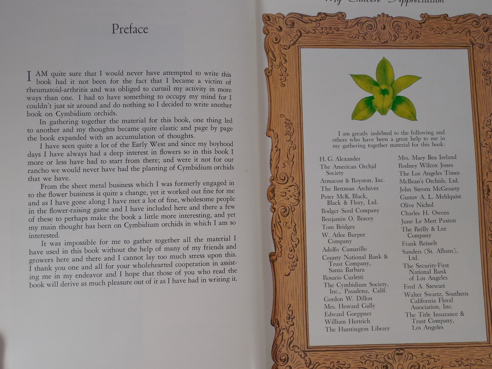 Out West: Growing Cymbidium Orchids and Other Flowers by Louis M. Boyle, 1952