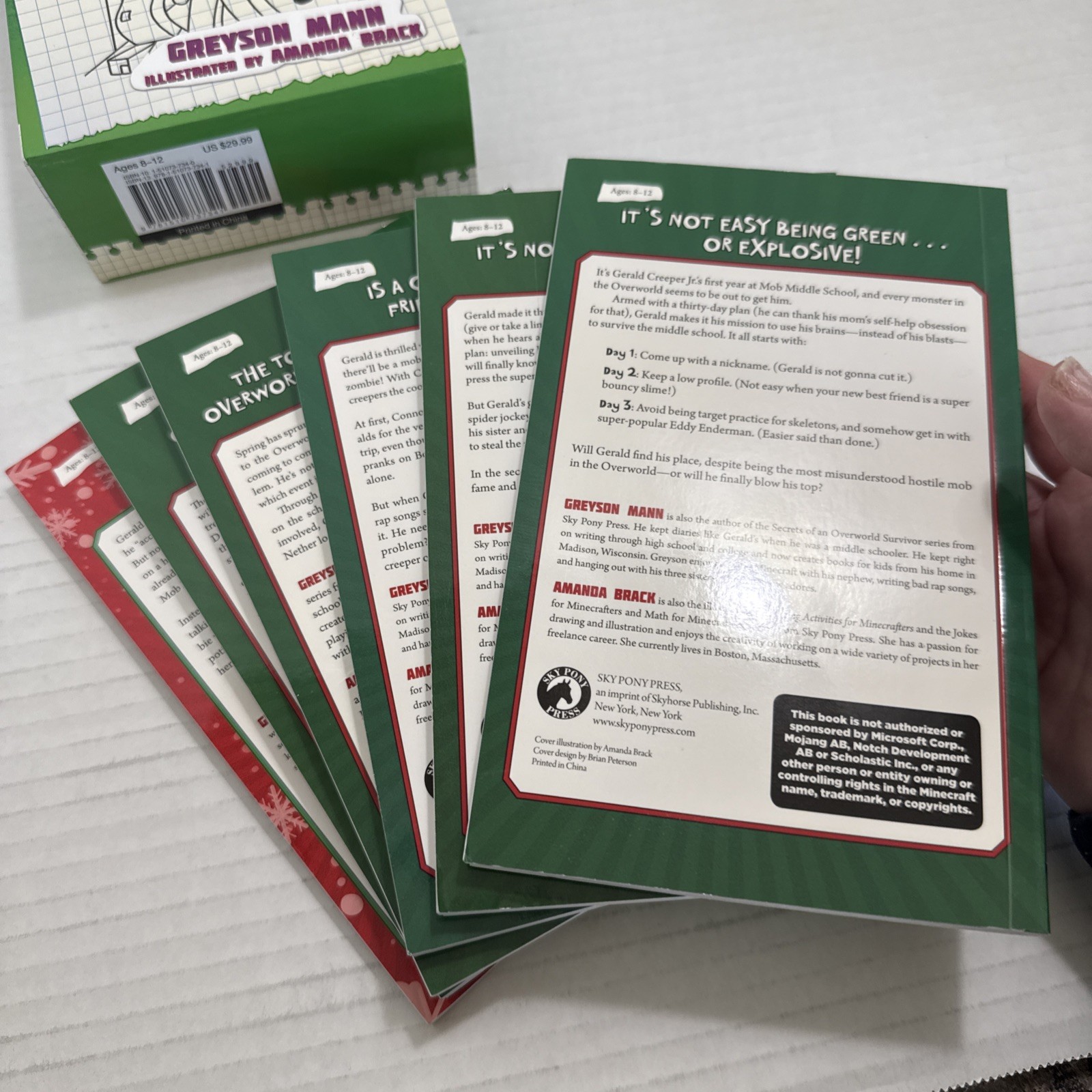 Diaries for Fans of Creepers Box Set Six Unofficial Adventures for Minecrafters