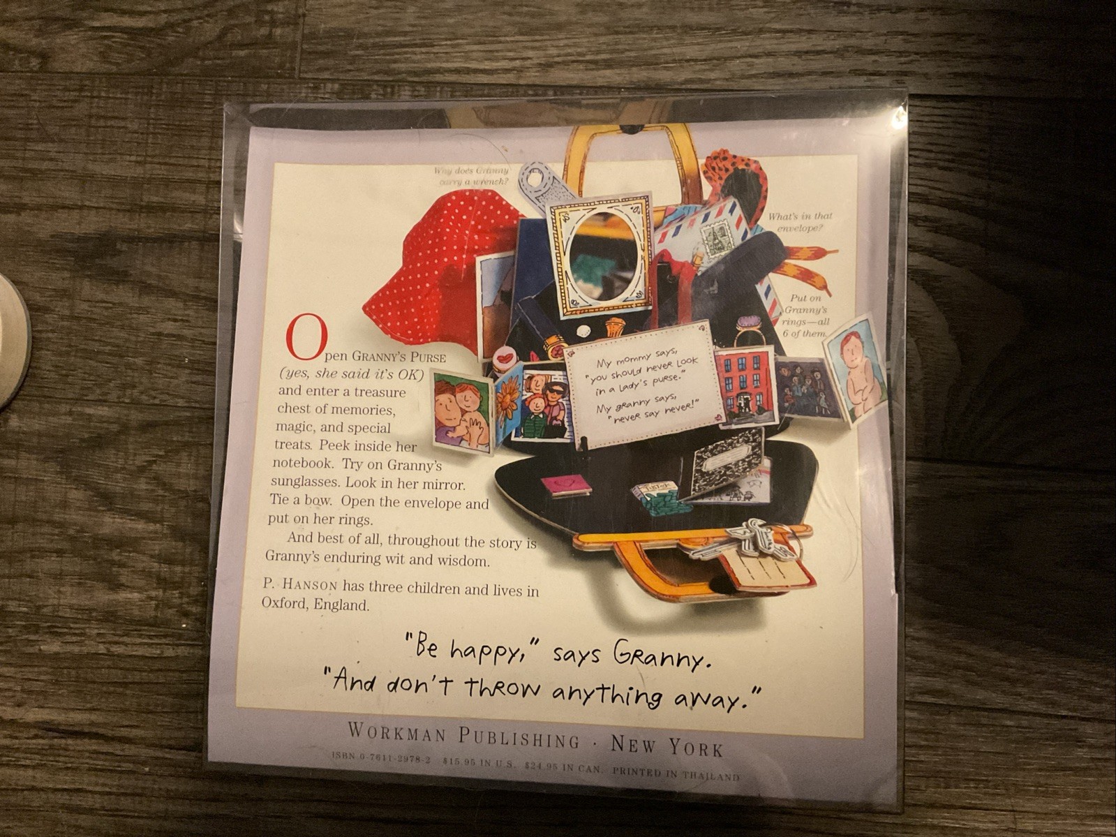 NIB My Granny’s Purse 2003 Children’s Board Book by P.H. Hanson Grandmom Gift