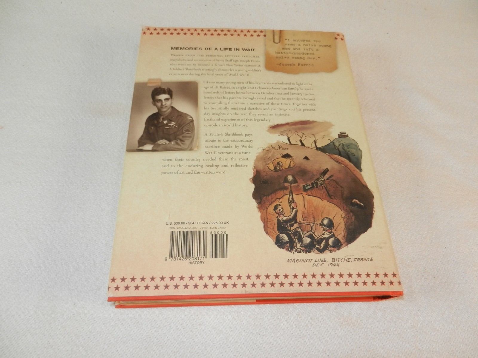WW II 100th Division 398th Infantry GI Infantryman „A SOLDIER’S SKETCHBOOK“