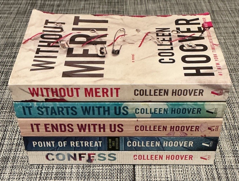 Colleen Hoover Novels Lot of 5 Paperbacks Preowned