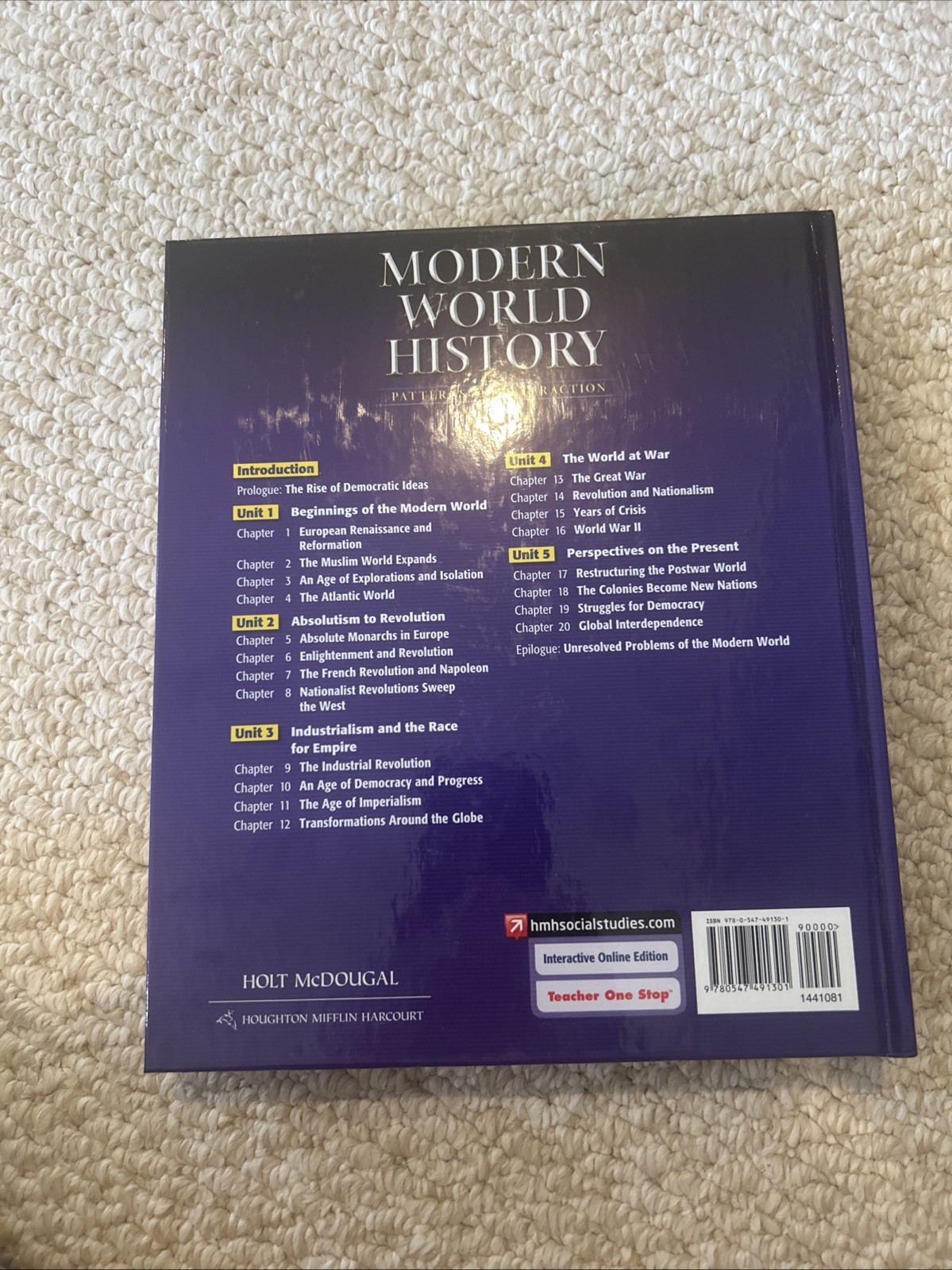 Modern World History: Patterns of Interaction: Teacher Edition Modern 2012 NEW!
