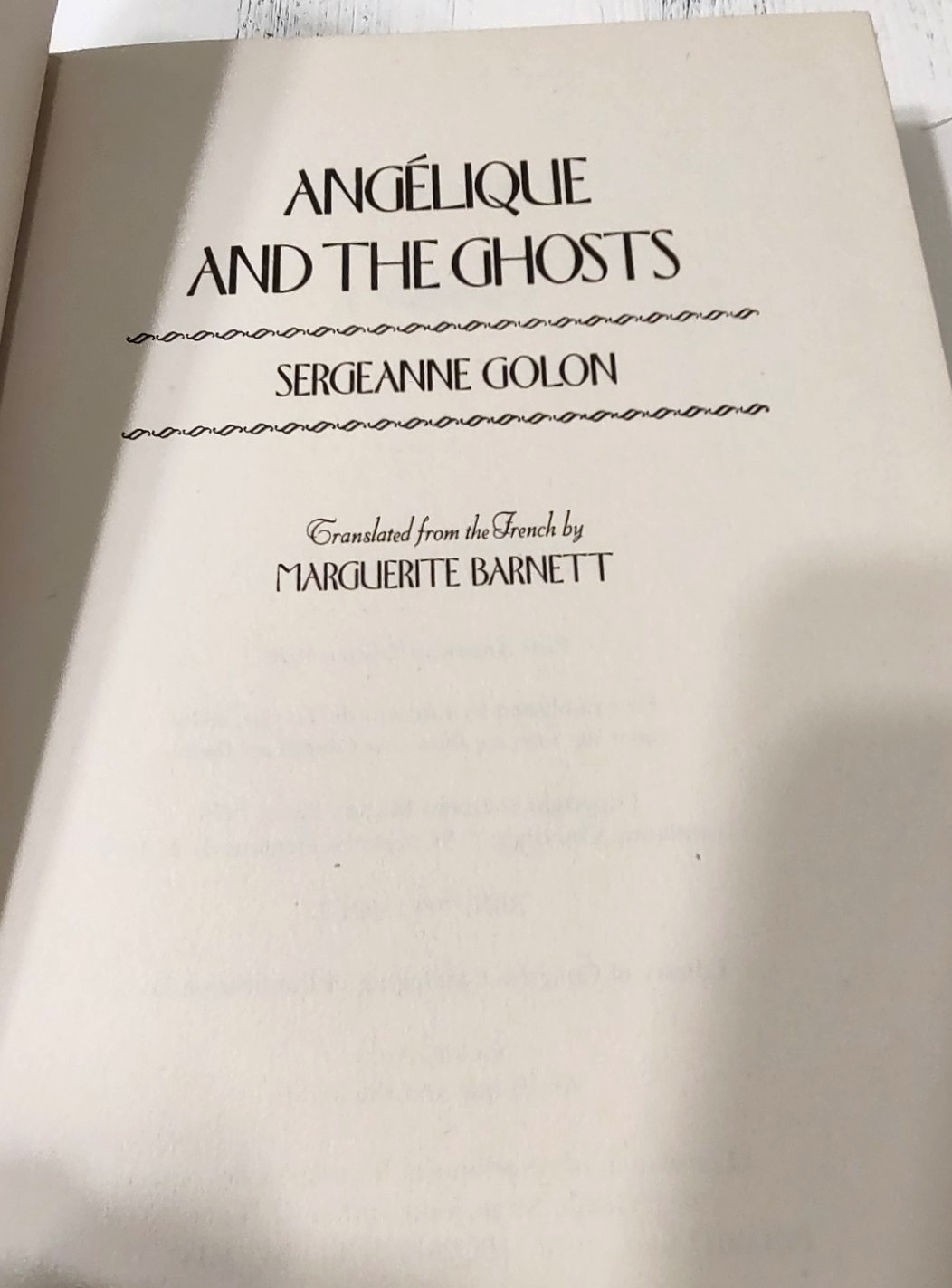 Angelique and the Ghosts by Sergeanne Golon 1978 HC G.P. Putnam’s Sons