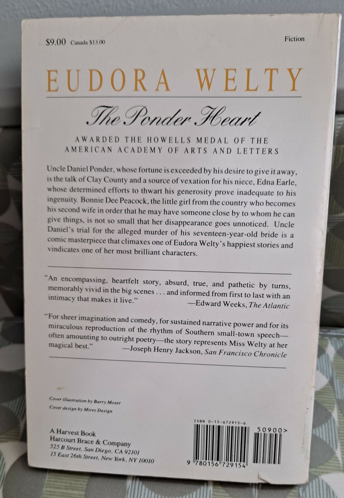 The Ponder Heart by Eudora Welty, 1985, Vintage PB, Illustrated, 156 pages