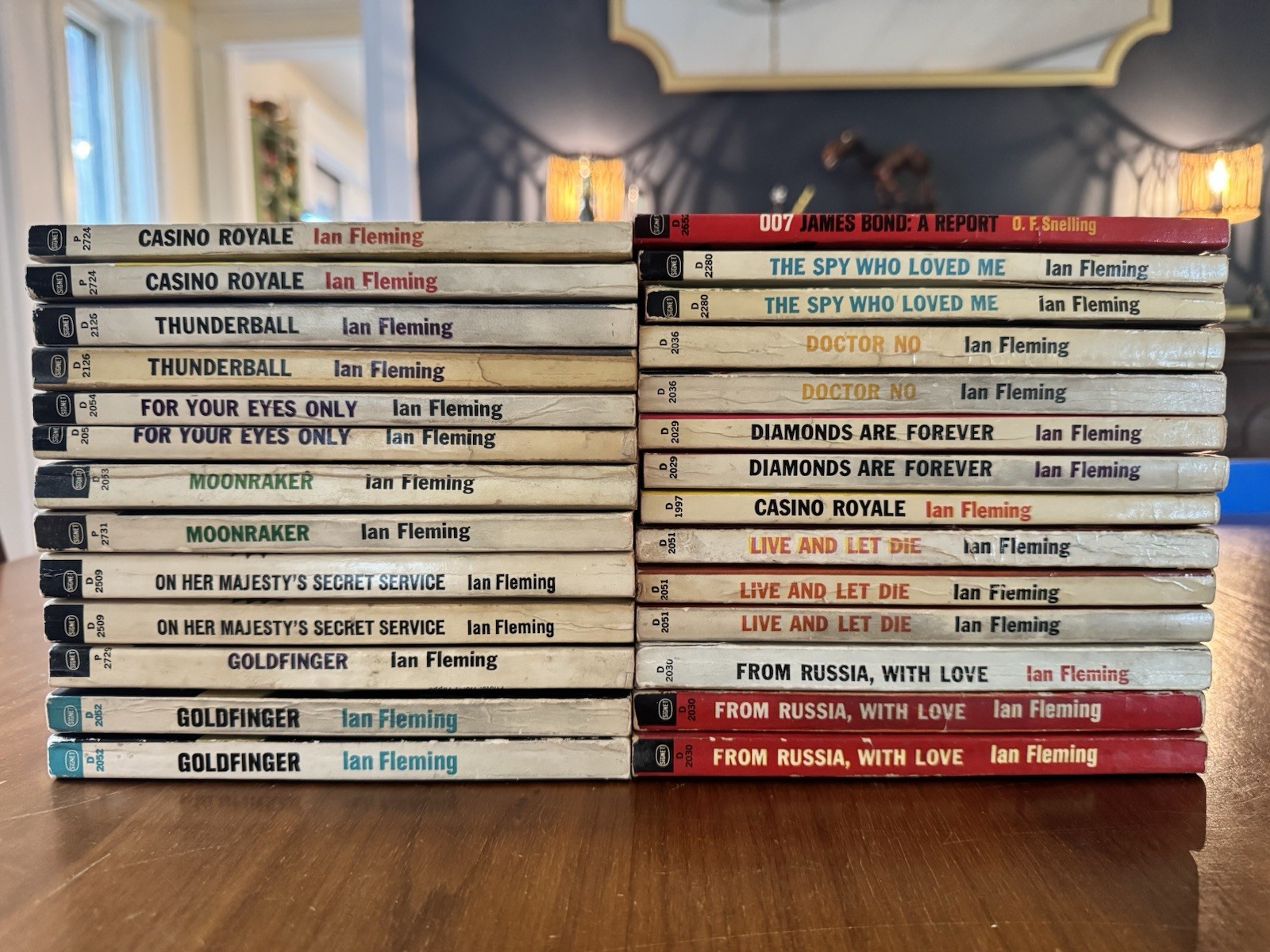 Huge JAMES BOND 27 Signet Paperback Book Lot Original Vintage 1960’s Ian Fleming